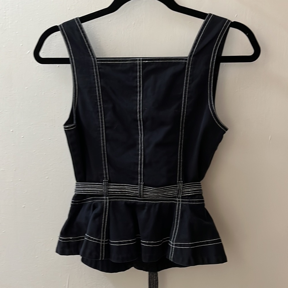 Ulla Johnson cotton twill peplum top - 2 - Picture 5 of 11